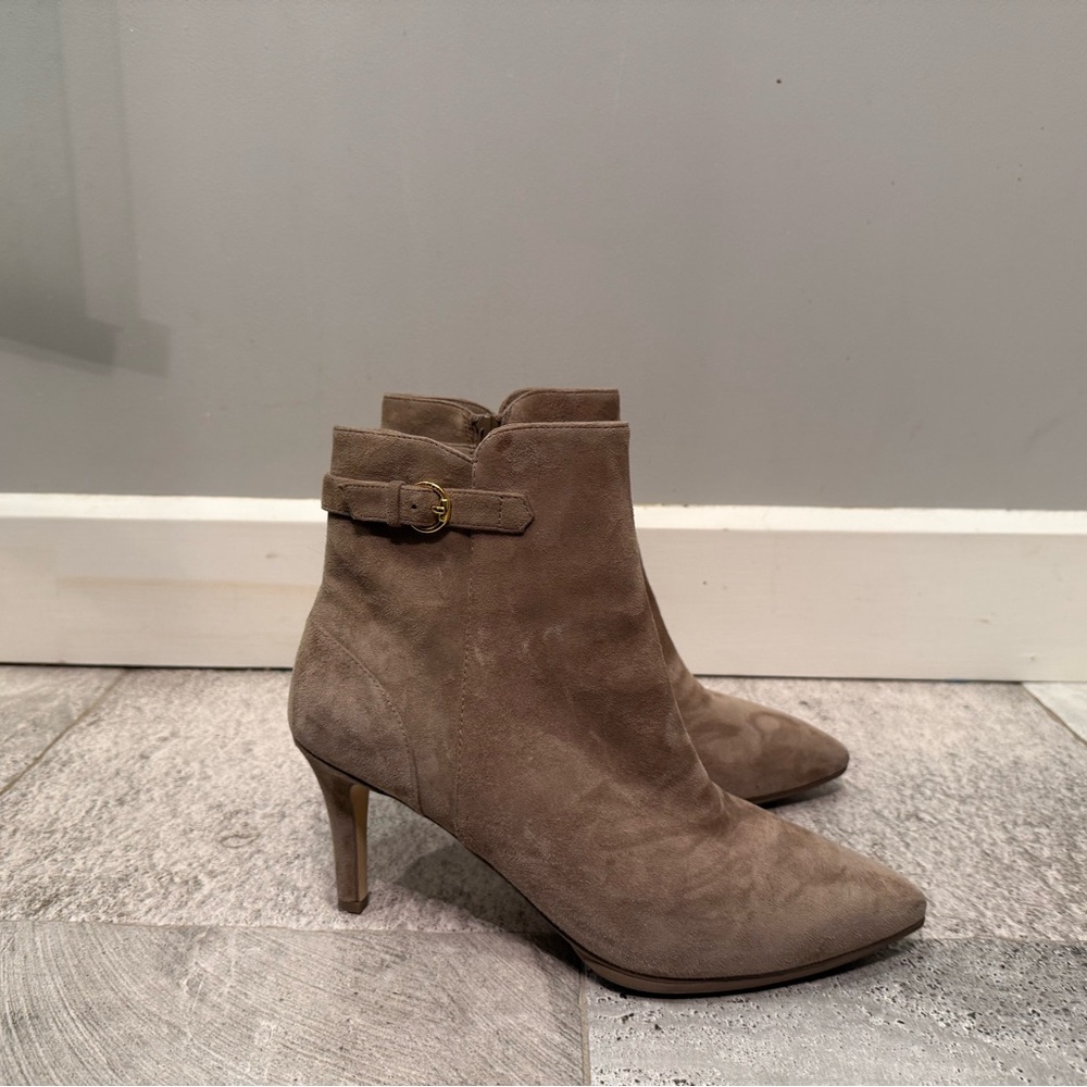 Cole Haan New Tan Suede Ankle Boots